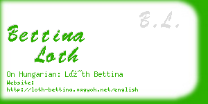 bettina loth business card